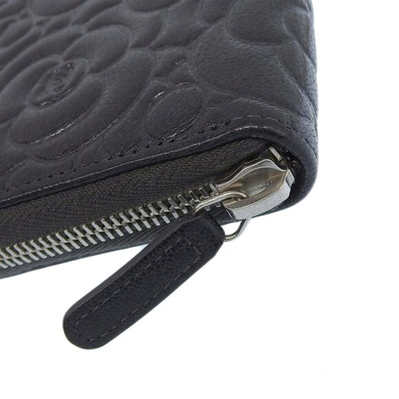 CHANEL Gray Coco Mark Wallet - Picture 5 of 7